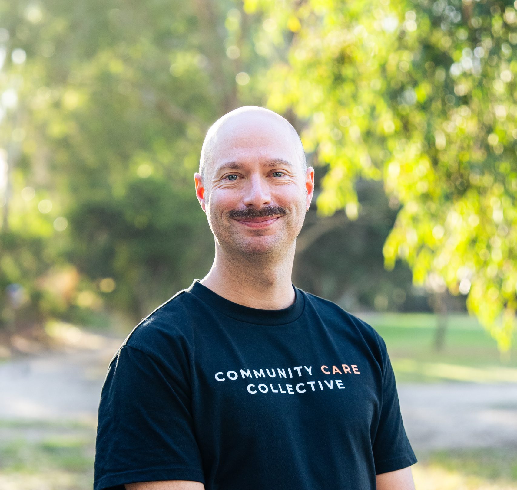 All smiles playing basketball with