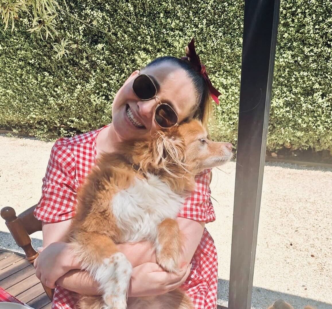 All smiles playing basketball with