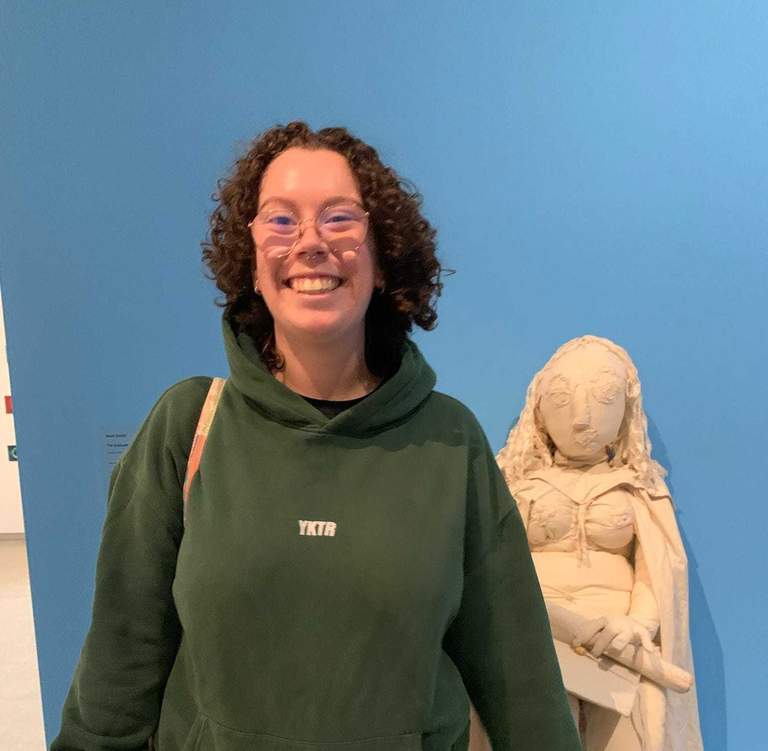 All smiles playing basketball with